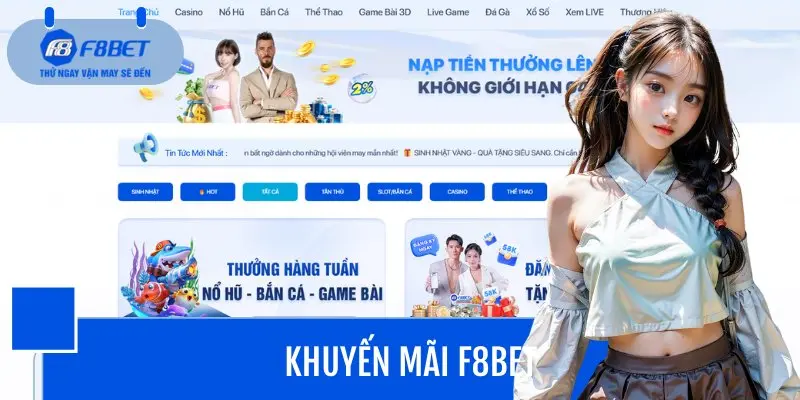 Một số chương trình ưu đãi, khuyến mãi đang được F8BET triển khai